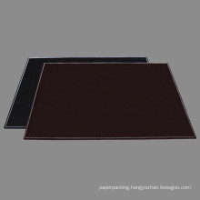 Classic Stitched Faux Leather Desk Pad Deak Mat